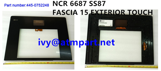 445-0752248 NCR ATM Parts BRM Recycler Monitor SS87 NCR SelfServ 87 15 &quot;หน้าจอสัมผัส 6687 4450752248