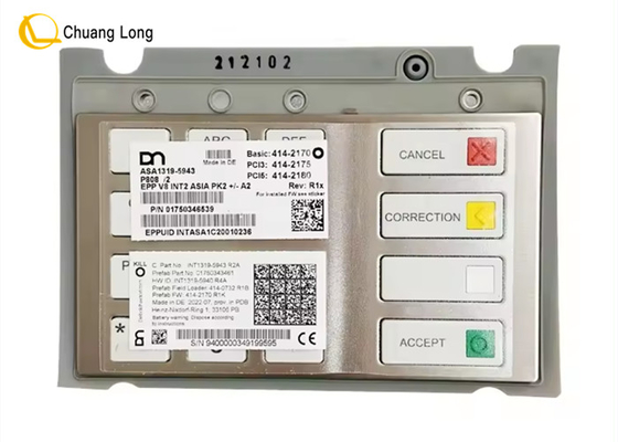 ATM อะไหล่ Diebold Nixdorf DN200 DN450 DN470 DN490 EPP V8 INT ASIA PK2+ -A2 คีย์พาด คีย์พาด 01750346539 1750346539