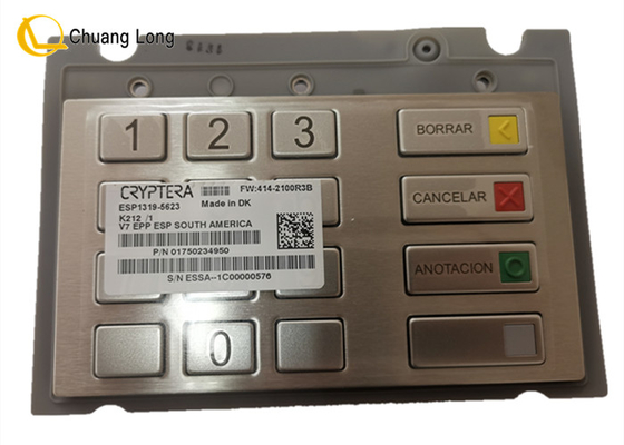 อะไหล่เครื่อง ATM Diebold Nixdorf DN V7 EPP คีย์บอร์ด คีย์บอร์ด พินแพด 01750234950 750234950