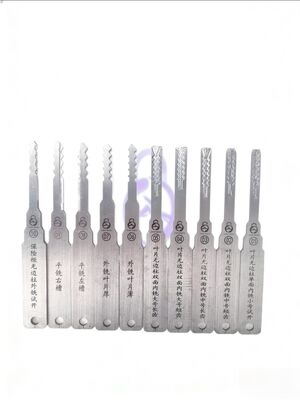 ชุด 10 ชิ้นสำหรับช่างกุญแจระดับปรมาจารย์ สำหรับตู้เซฟเกรด C, ล็อครถยนต์/มอเตอร์ไซค์ และล็อคการจราจร