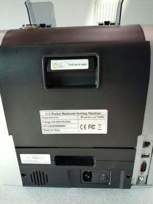 1+1 เครื่องชําระธนบัตรกระเป๋า เครื่องตรวจจับธนบัตรเงิน เครื่องตรวจสอบธนบัตรเงิน สีดํา พร้อมจอ LED LK22025060003