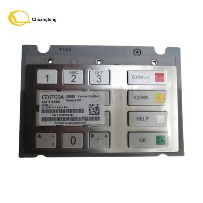 อะไหล่เครื่อง ATM 1750252347 แป้นพิมพ์เข้ารหัส EPP Diebold V7 ของแท้ Secure ATM Keypad 01750252347