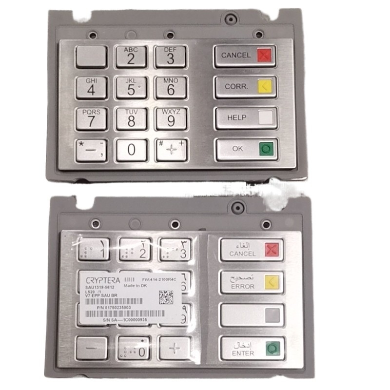 1750255914 ASIA INT EPP V7 1750235003 KSA Saudi รุ่น Diebold Nixdorf ESP pinpad South America คีย์บอร์ด atm อะไหล่