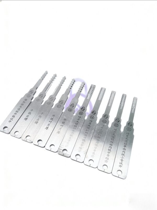 ชุด 10 ชิ้นสำหรับช่างกุญแจระดับปรมาจารย์ สำหรับตู้เซฟเกรด C, ล็อครถยนต์/มอเตอร์ไซค์ และล็อคการจราจร