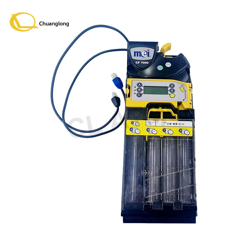 MEI Group ผลิตในเม็กซิโก Mei Cashflow CF 7000 CF 7872 794926001 เครื่องเปลี่ยนเหรียญพร้อมจอ CF-7000 แบบเครื่องขายเอง อุปกรณ์การเงิน